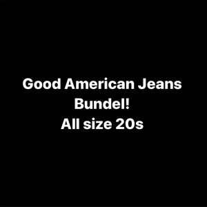 5 pairs of excellent condition Good American Jeans